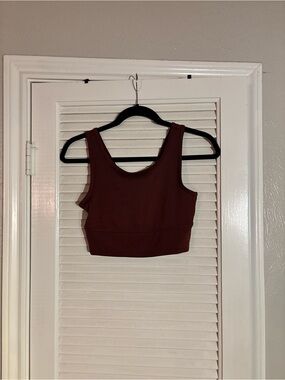 lululemon athletica Cropped Tank Top - Dark Red